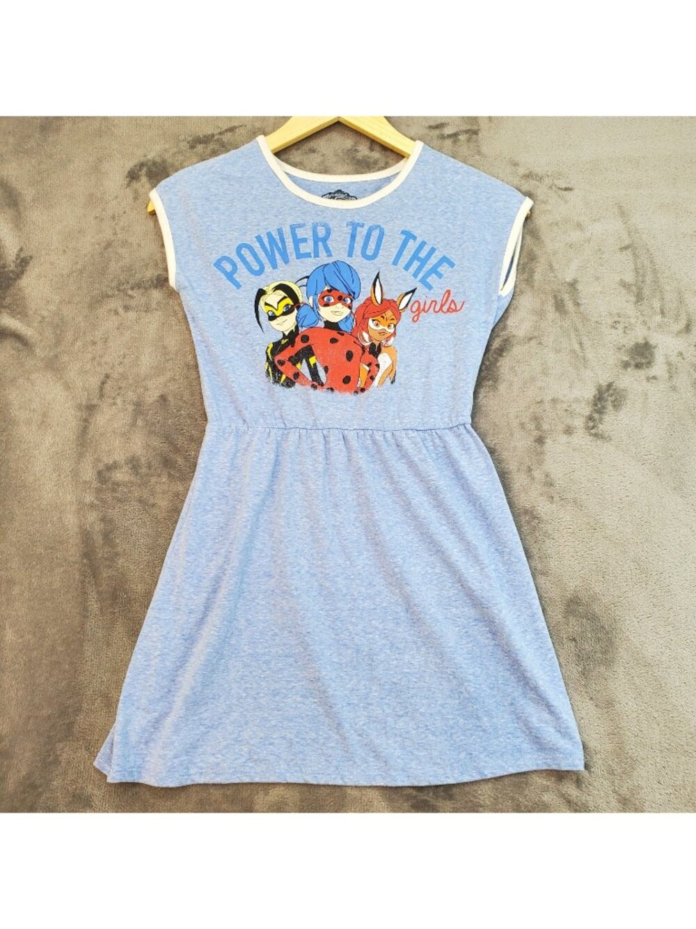 Miraculous Dress Girls L 10/12 ZAG Heroes Power To The Medium Blue Red Ladybug